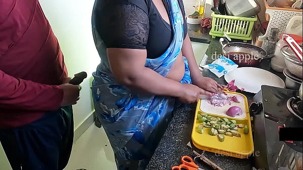 flashing and jerking infront of maid swathi in kitchen